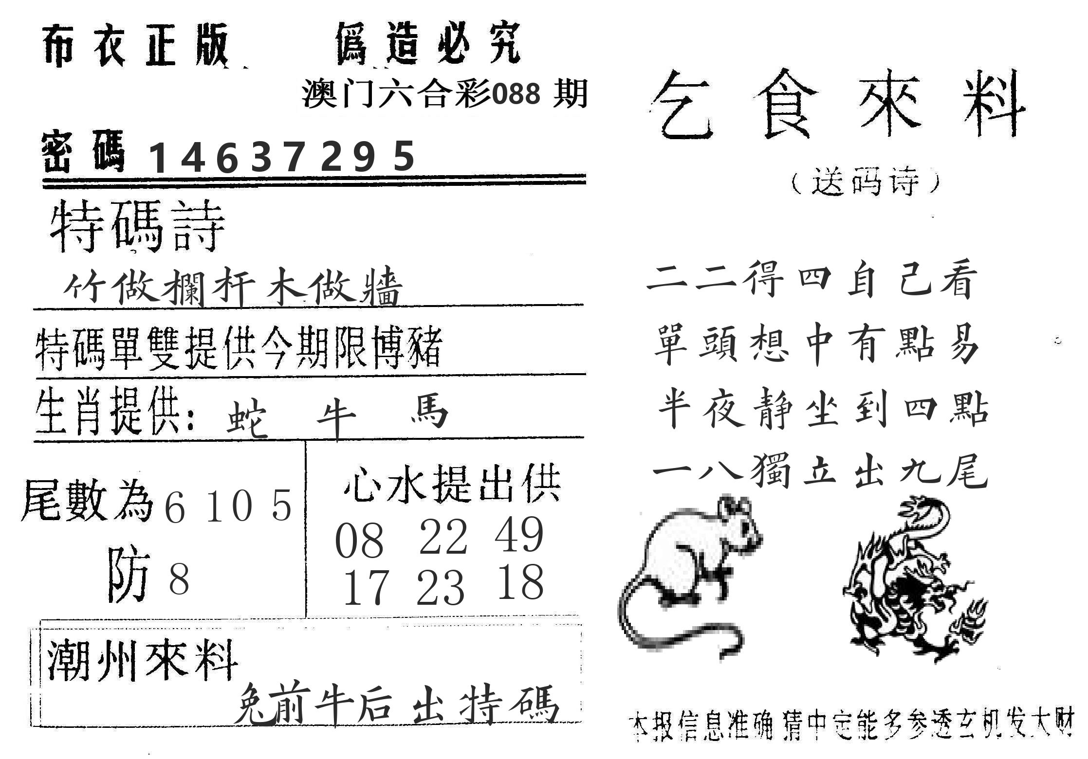 千禧码王 第88期