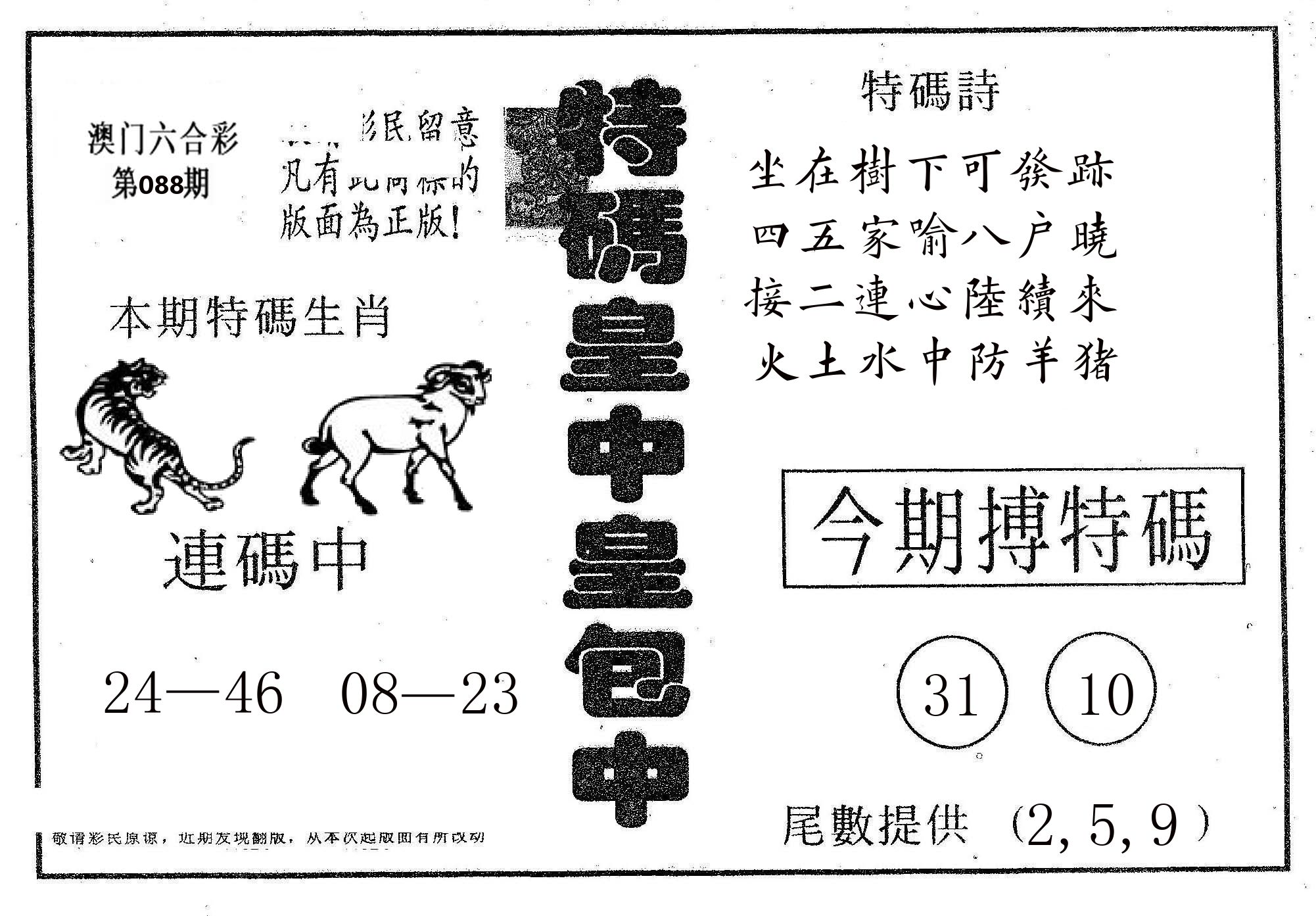 皇中皇A 第88期