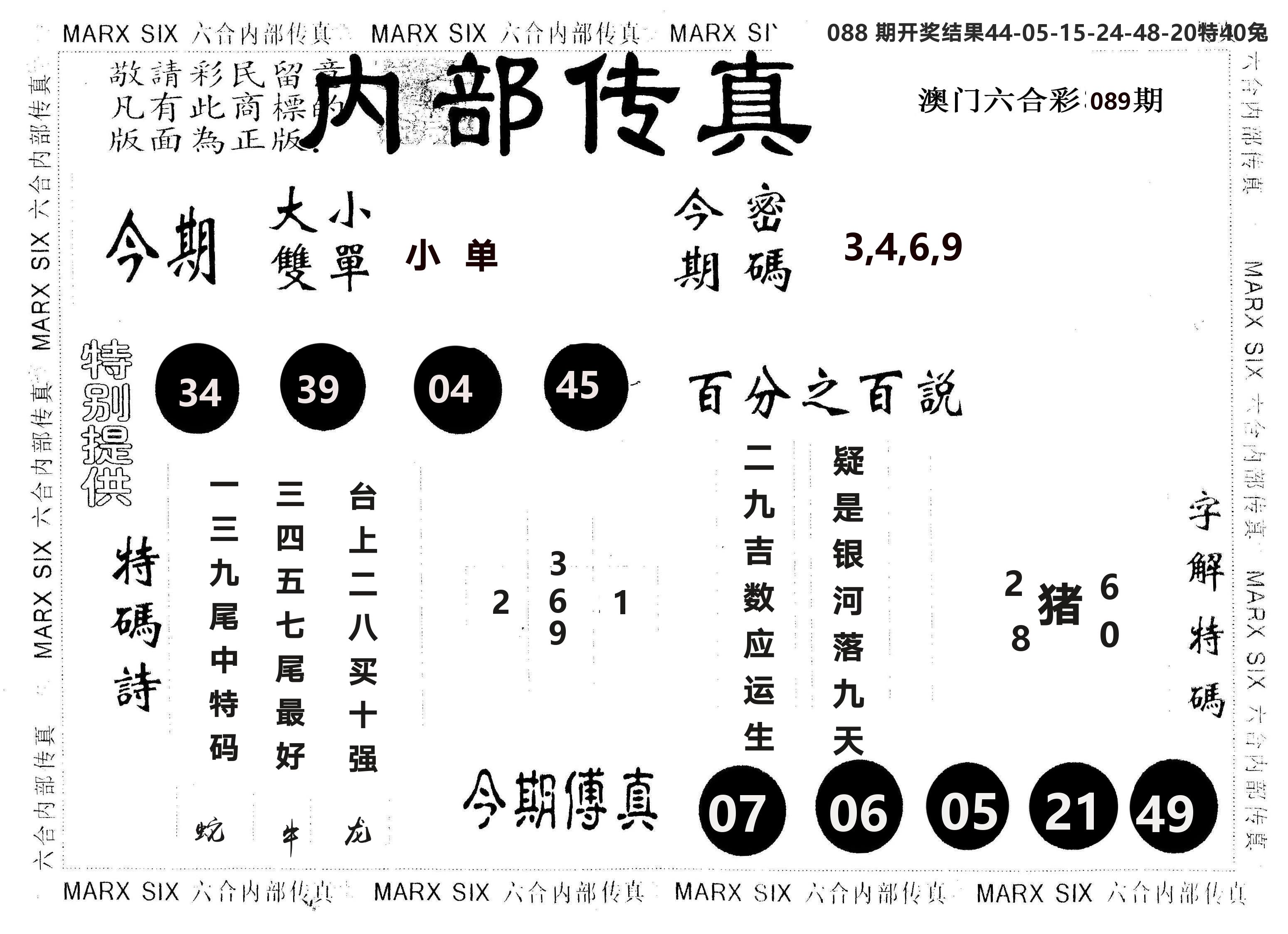 另版内部传真 第89期