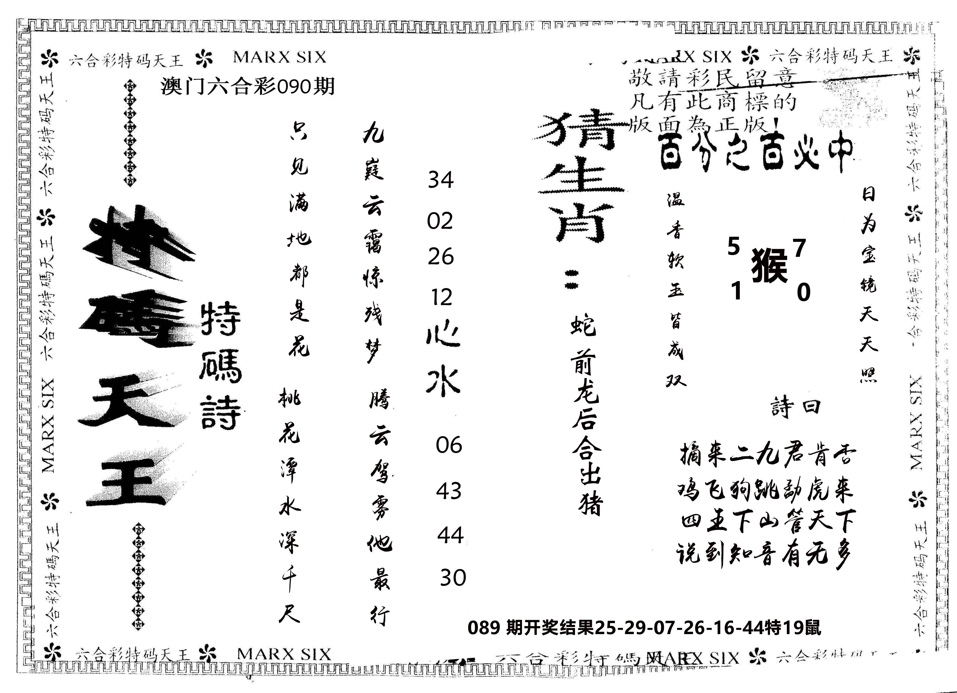 另版特码天王 第90期