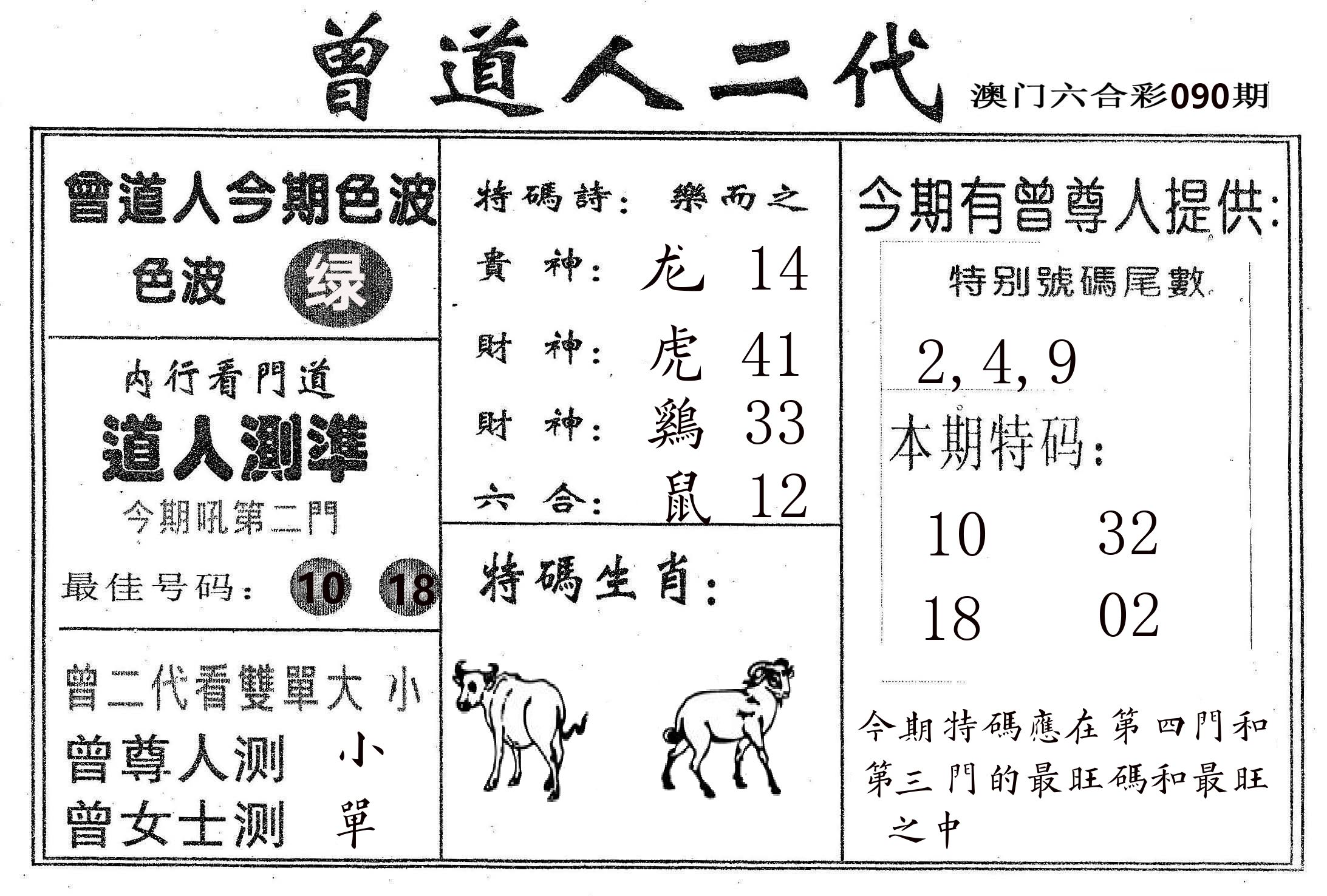 曾二代 第90期