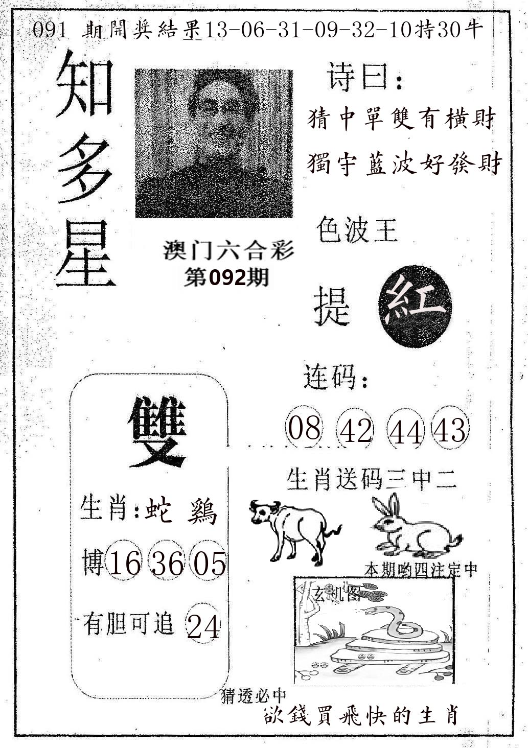 知多星 第92期