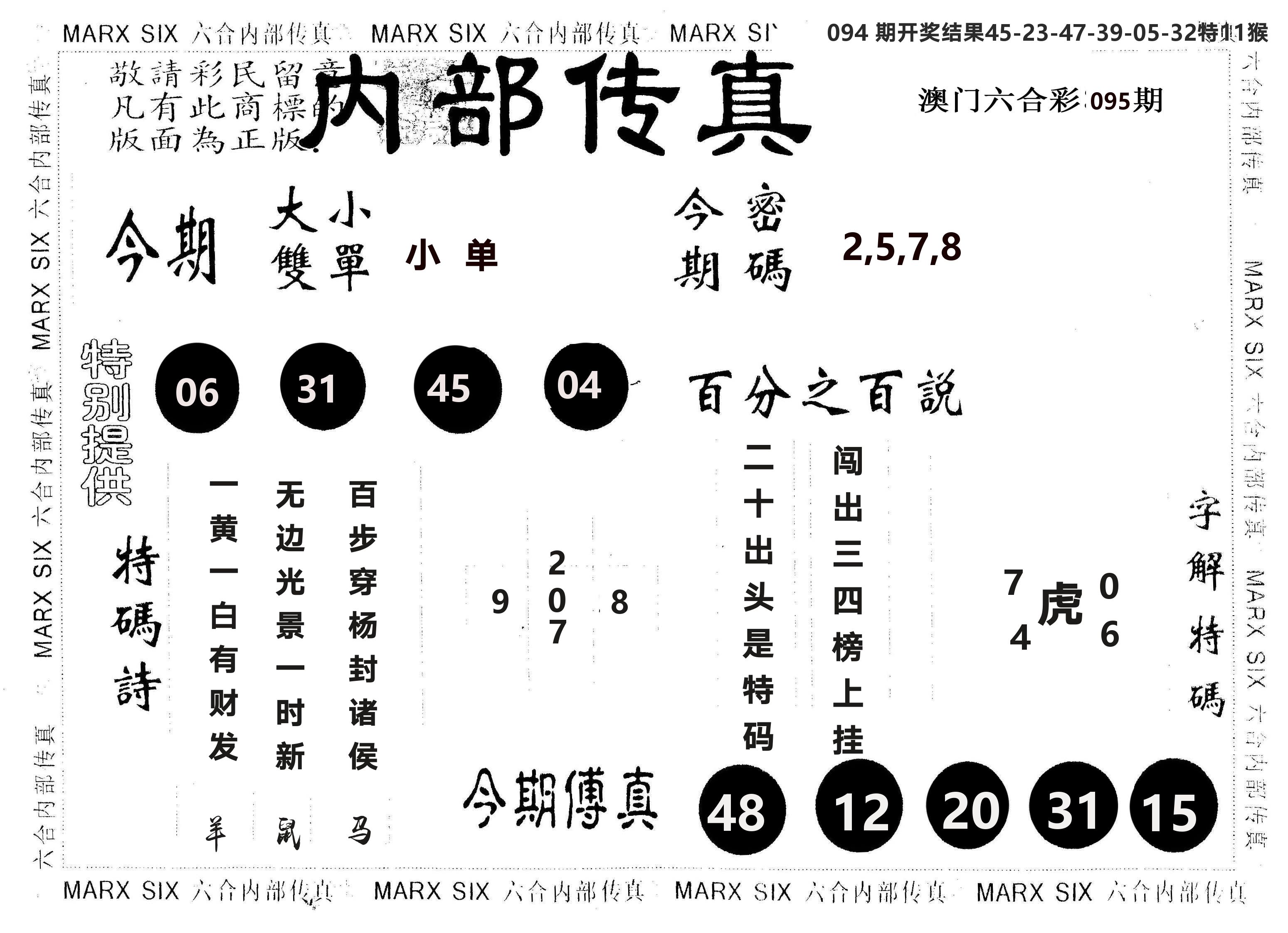 另版内部传真 第95期