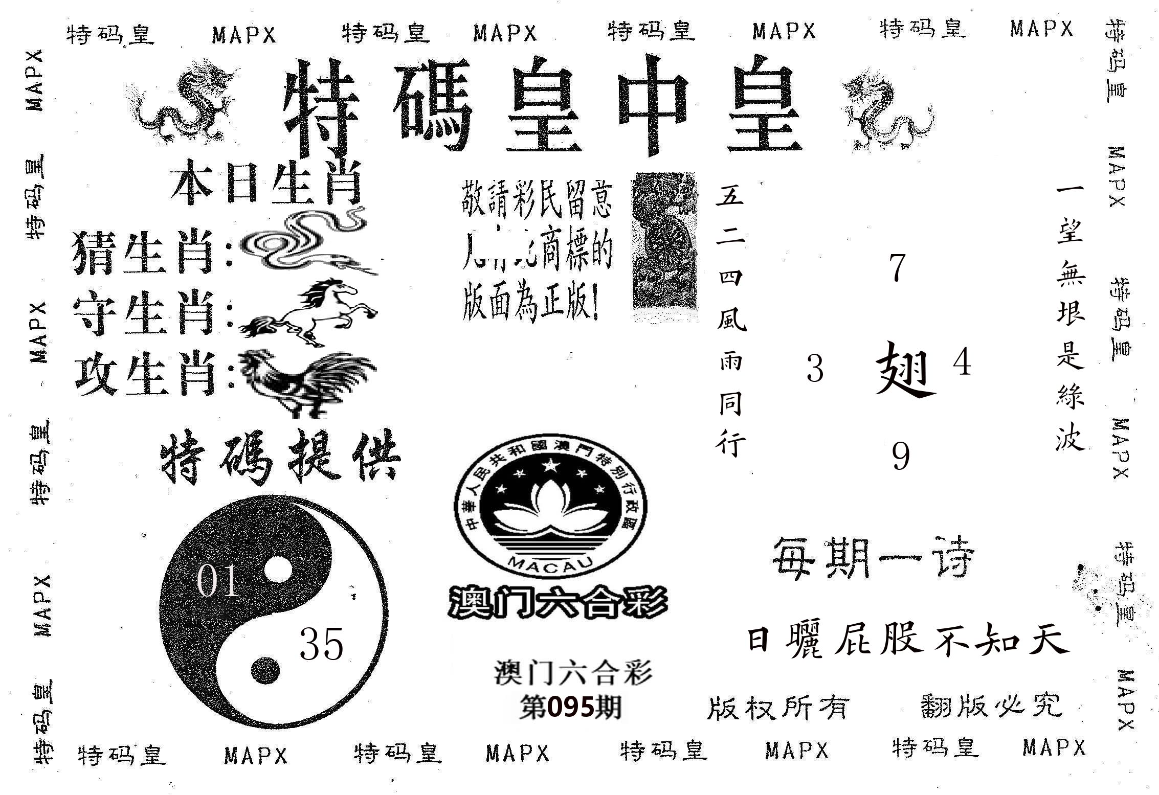 皇中皇B 第95期