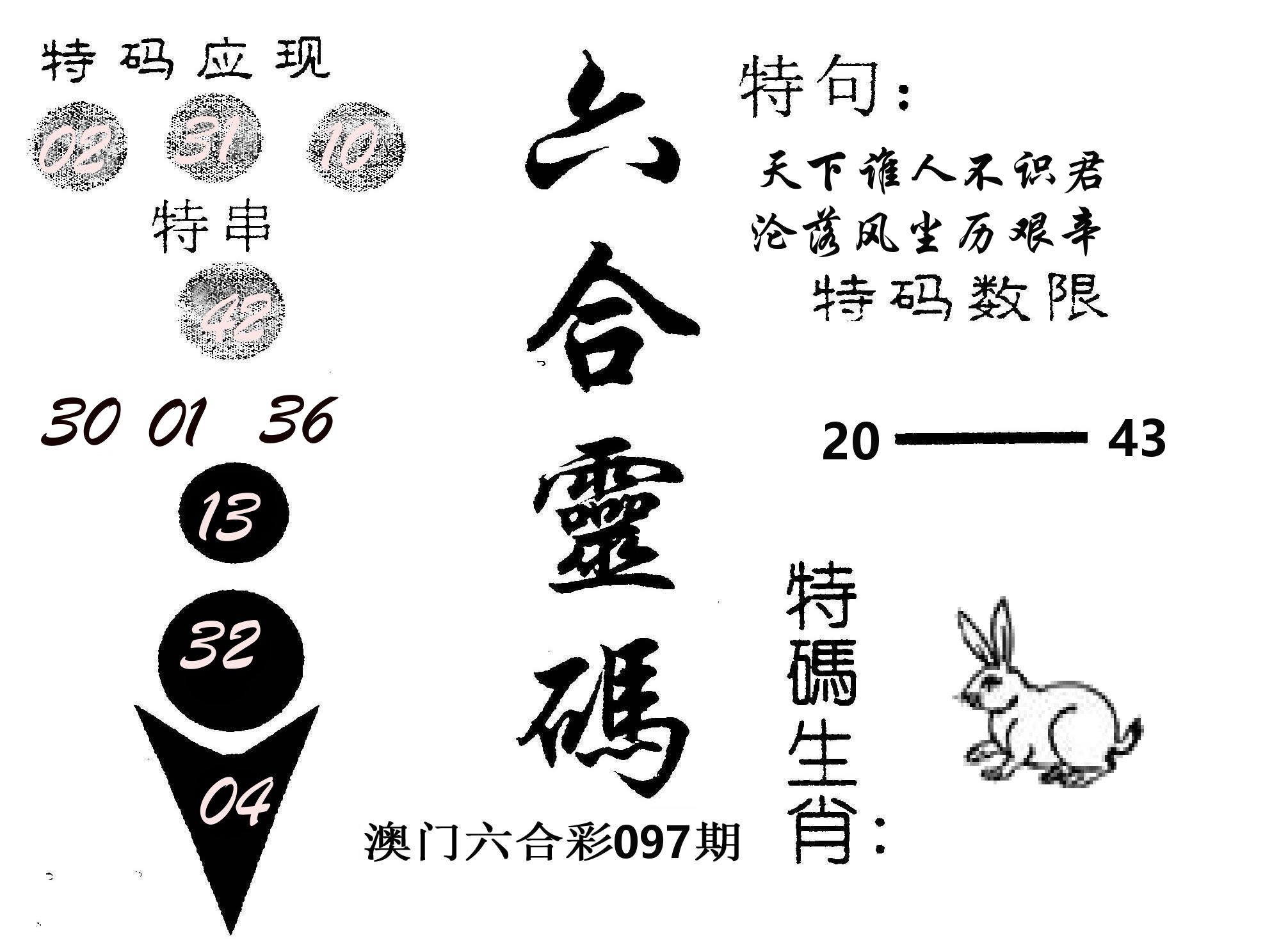 六合灵码 第97期