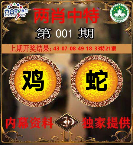 两肖中特 第1期