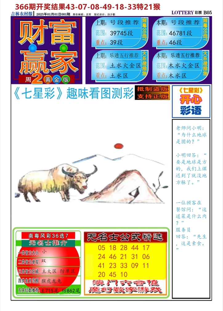 七星彩图A 第1期