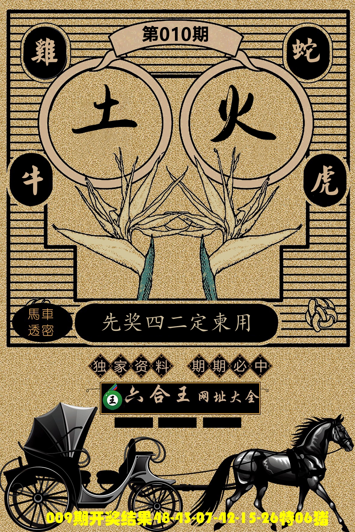 六合王马车透密 第10期