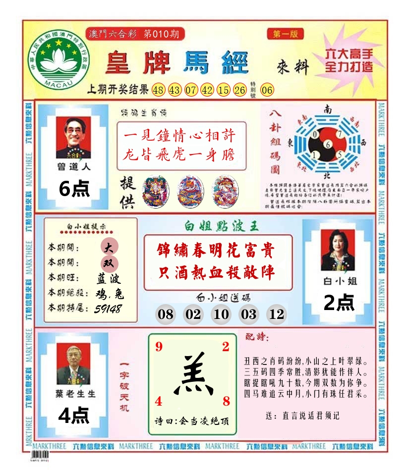 澳门皇牌马经 第10期