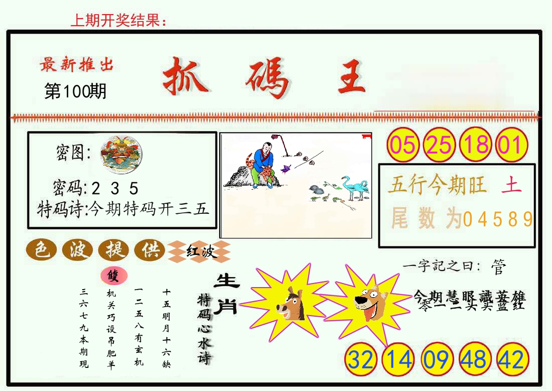 最新抓码王 第100期