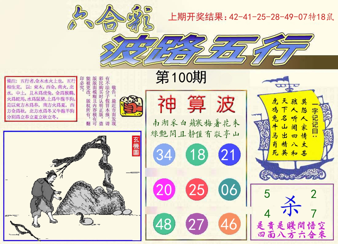 波路五行 第100期