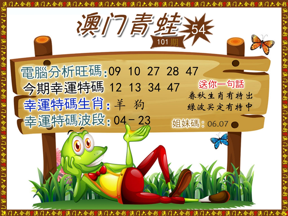 青蛙系列54 第101期