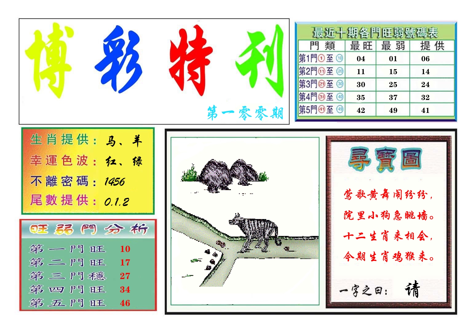 博彩特刊 第101期