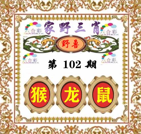 家野三肖 第102期
