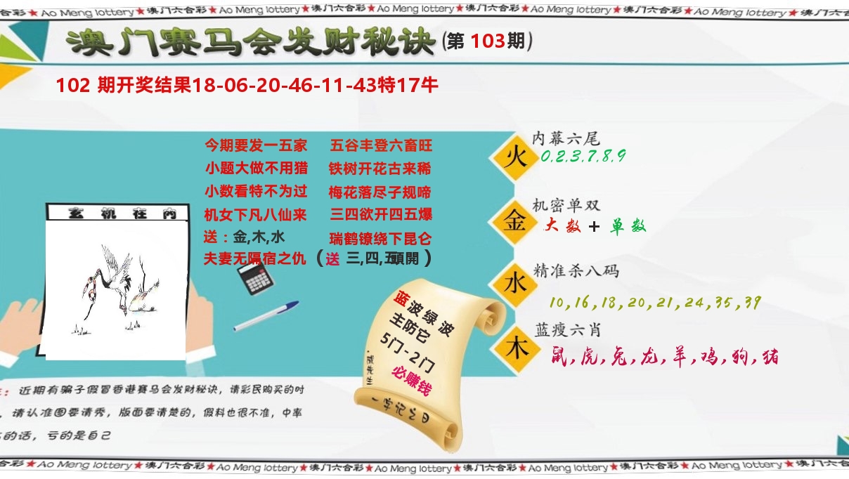 发财秘诀 第103期