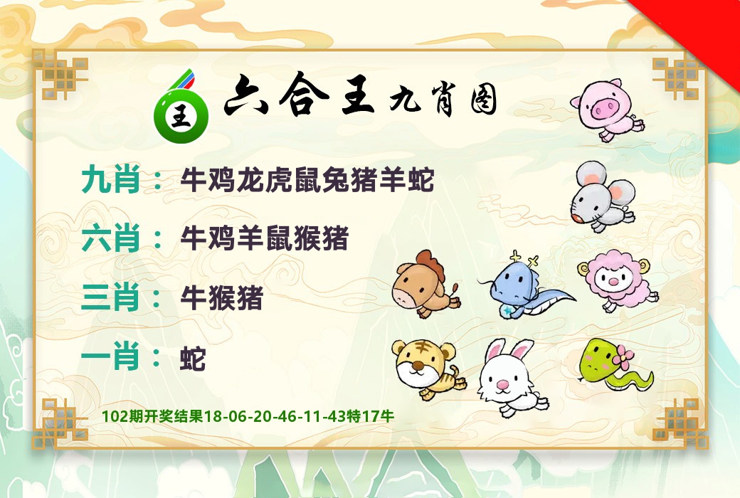 六合王九肖图 第103期
