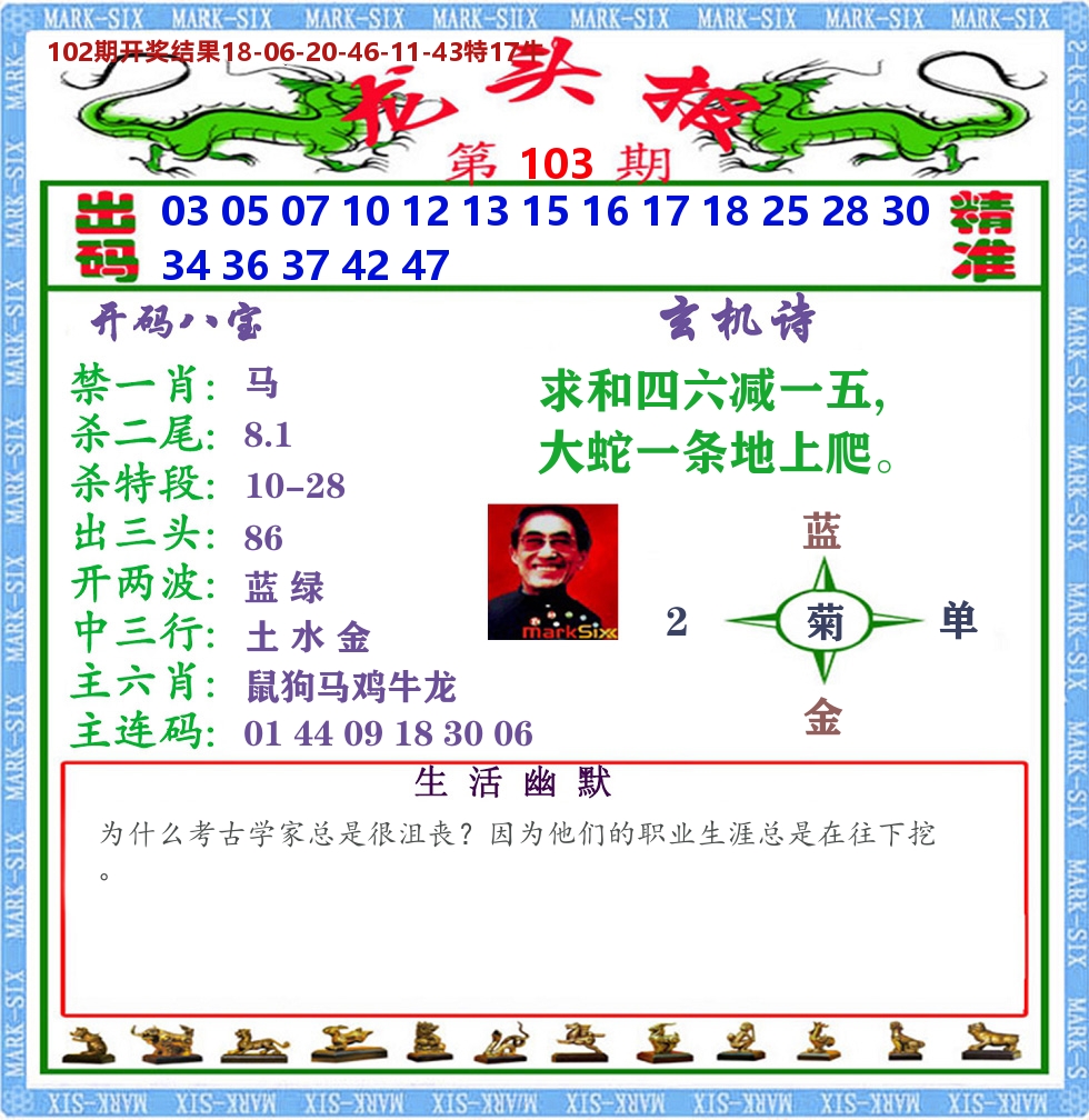 澳门龙头报 第103期