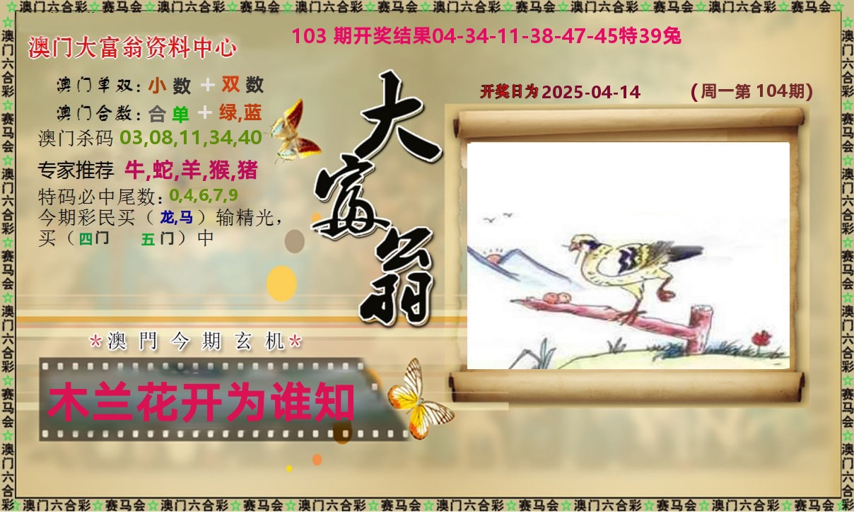 新大富翁 第104期