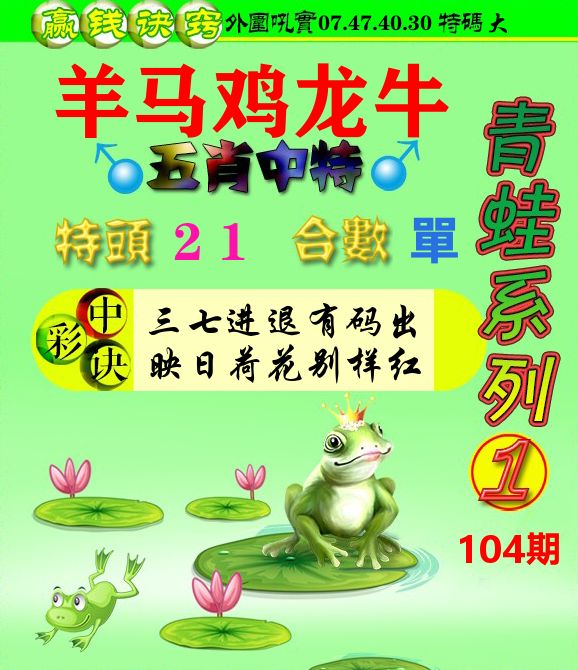 青蛙彩图 第104期