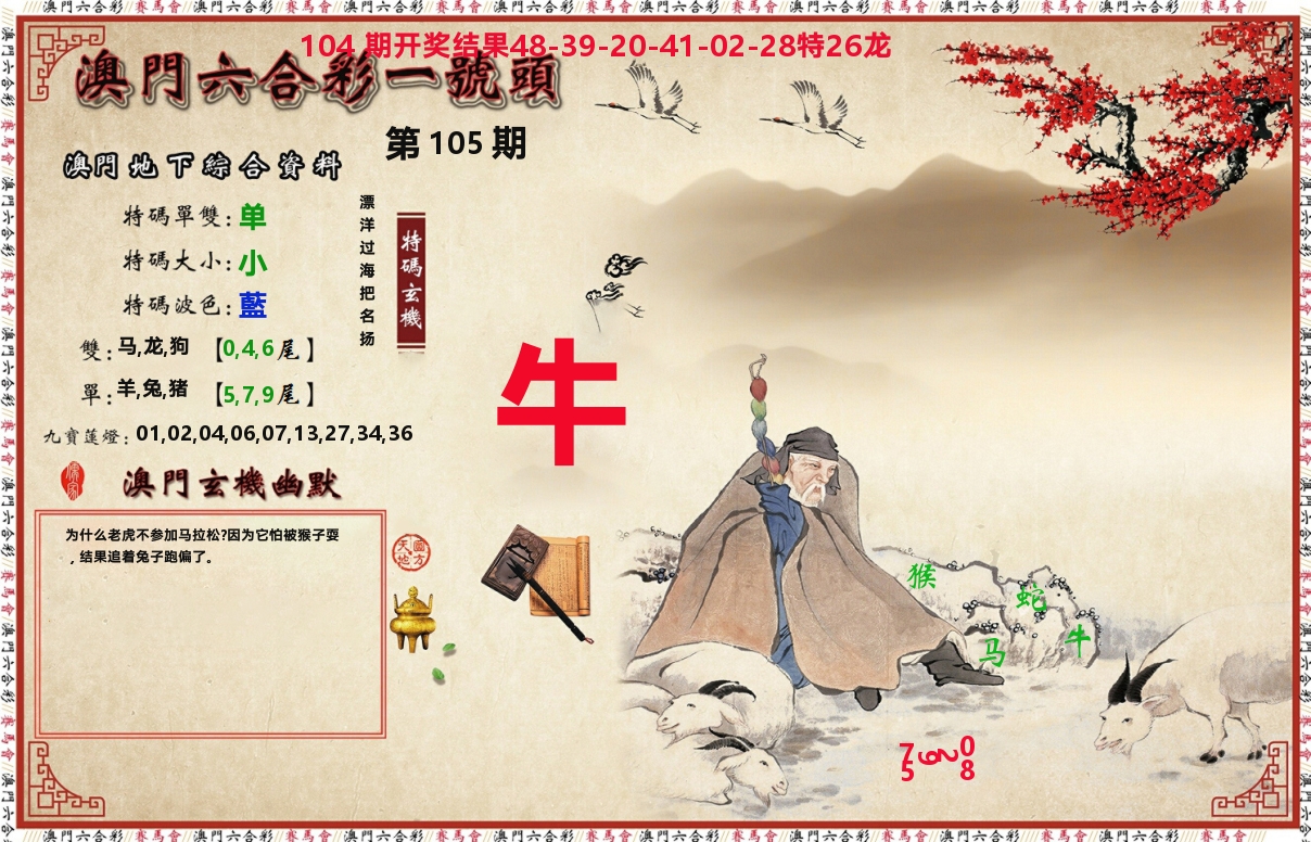 一号头 第105期