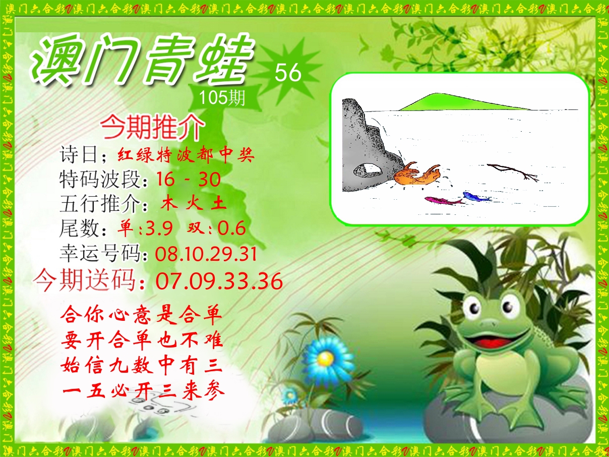 青蛙系列56 第105期