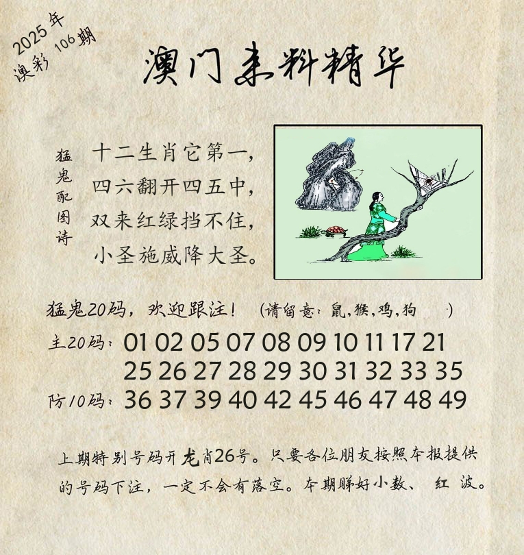 精华来料 第106期