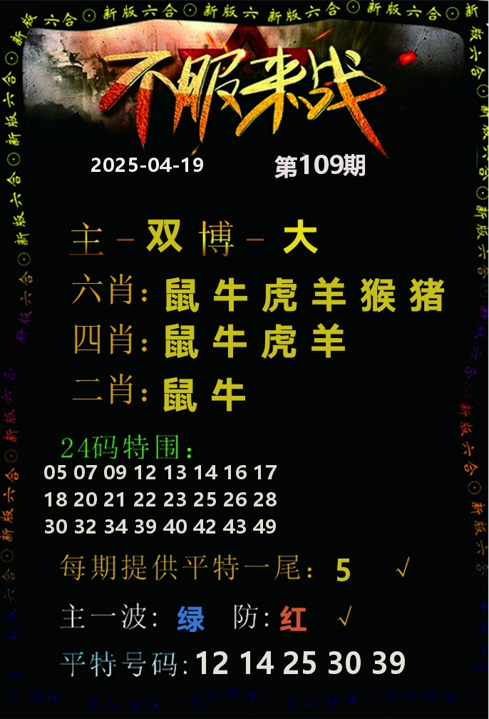 不服来战 第109期