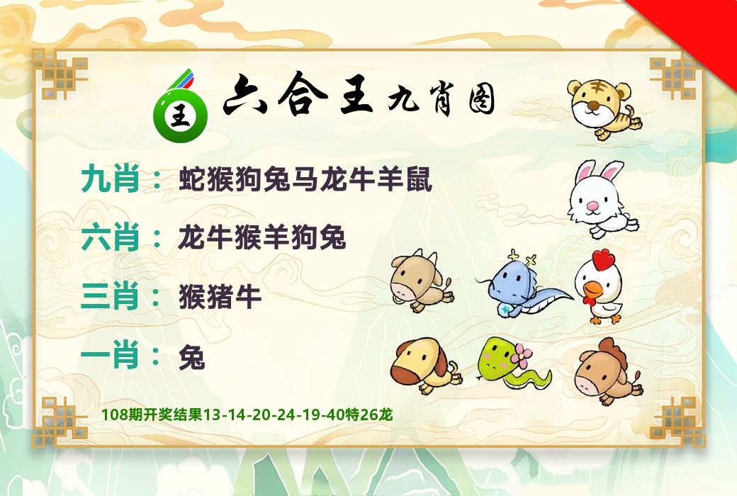 六合王九肖图 第109期