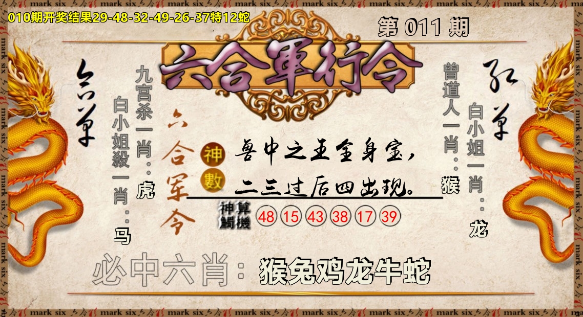 六合军行令 第11期