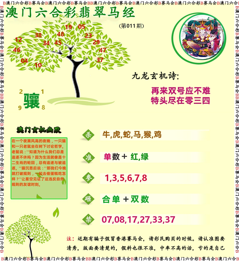 翡翠马经 第11期