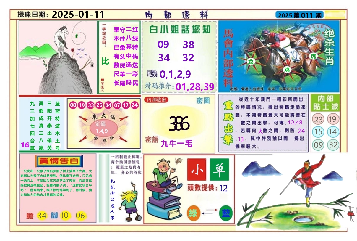 澳门内部透料A 第11期