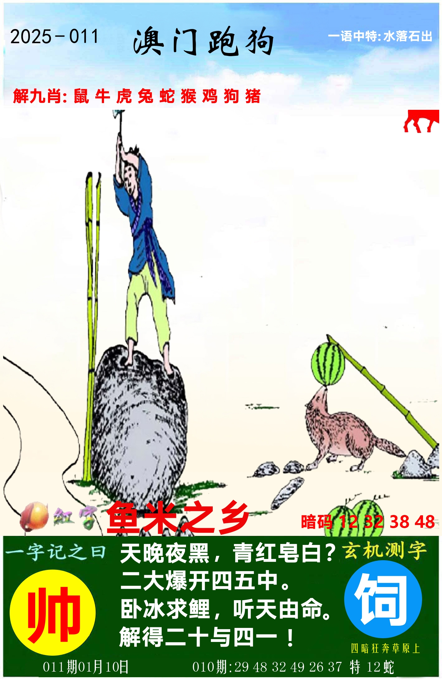 澳门跑狗图 第11期