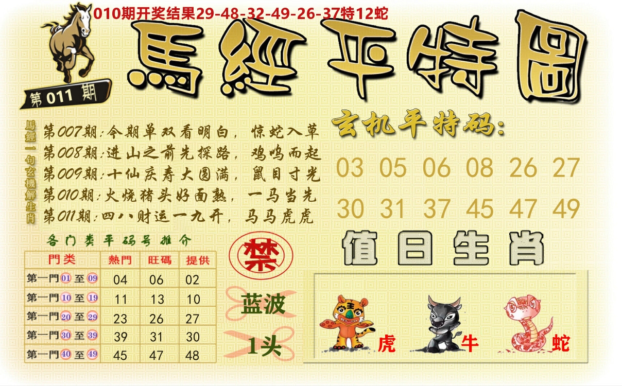 澳门平特图 第11期
