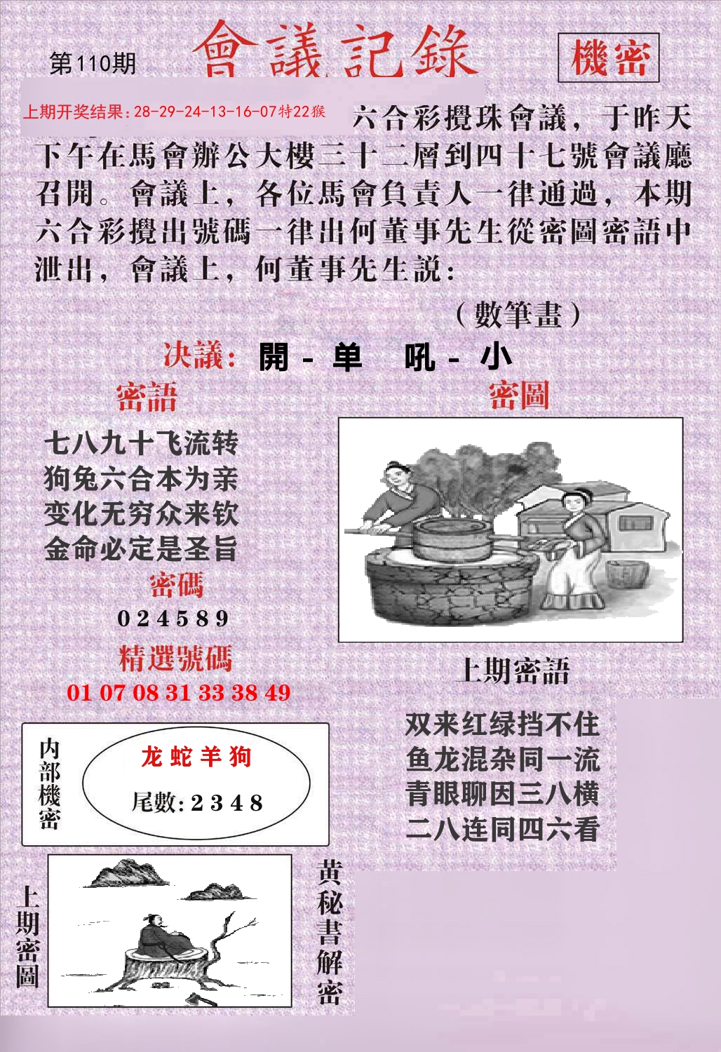 会议记录 第110期