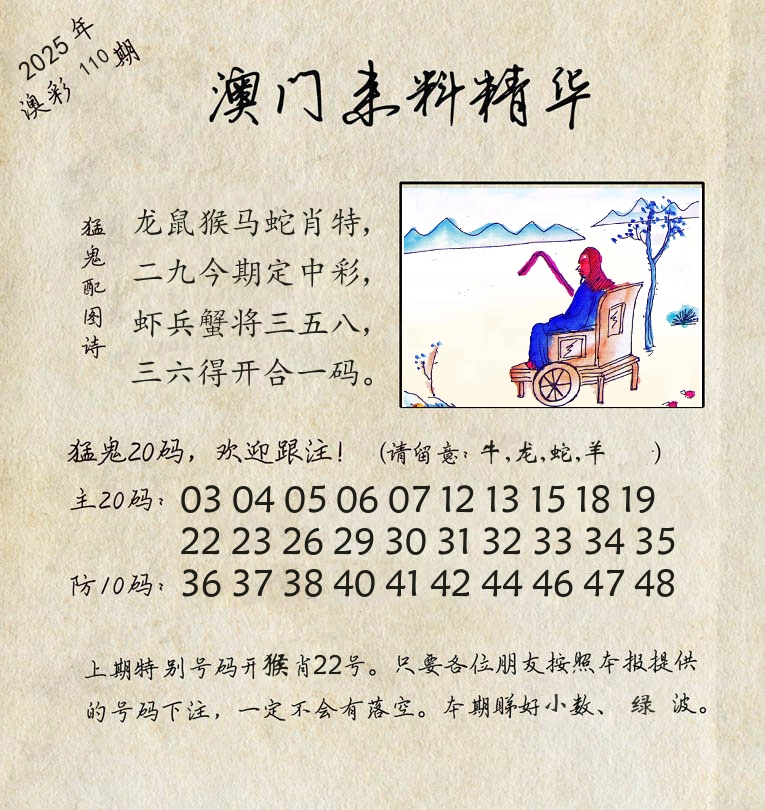精华来料 第110期