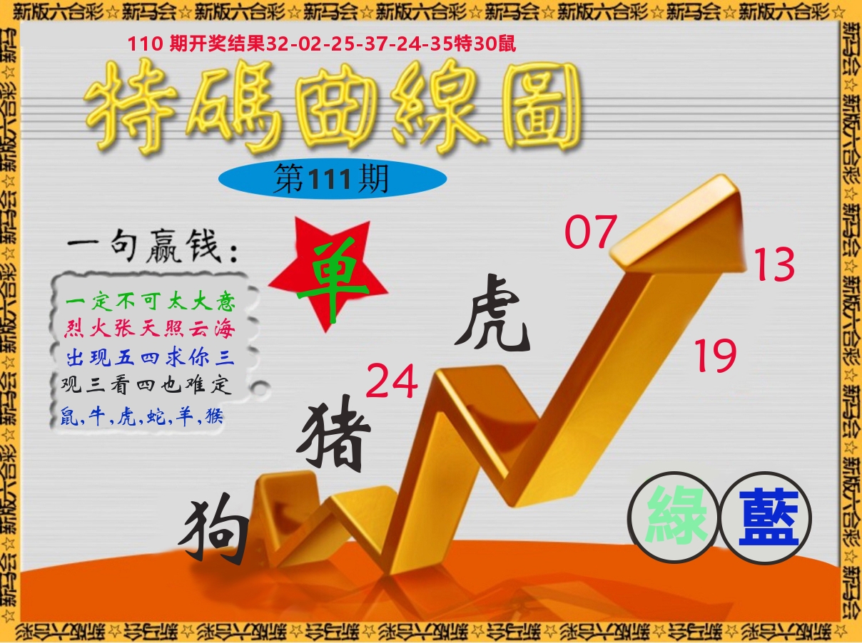 特码曲线图 第111期