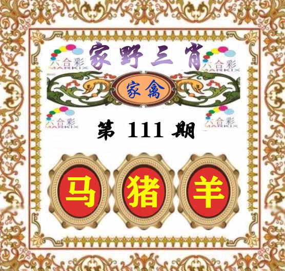 家野三肖 第111期