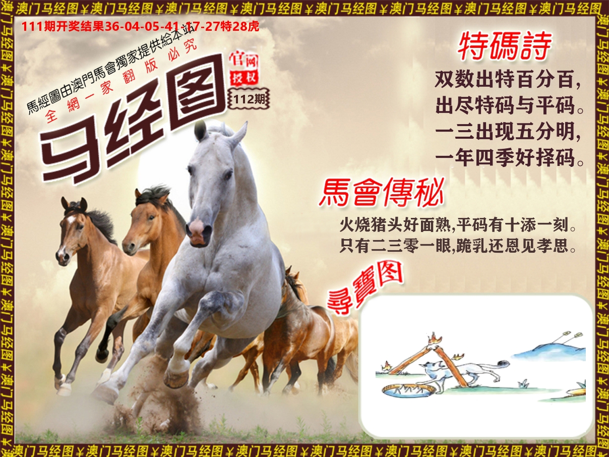 马经系列 第112期