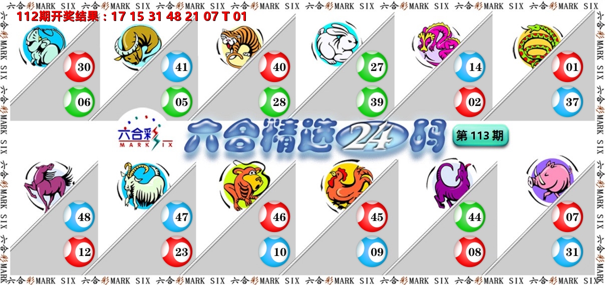 六合精选24码 第113期