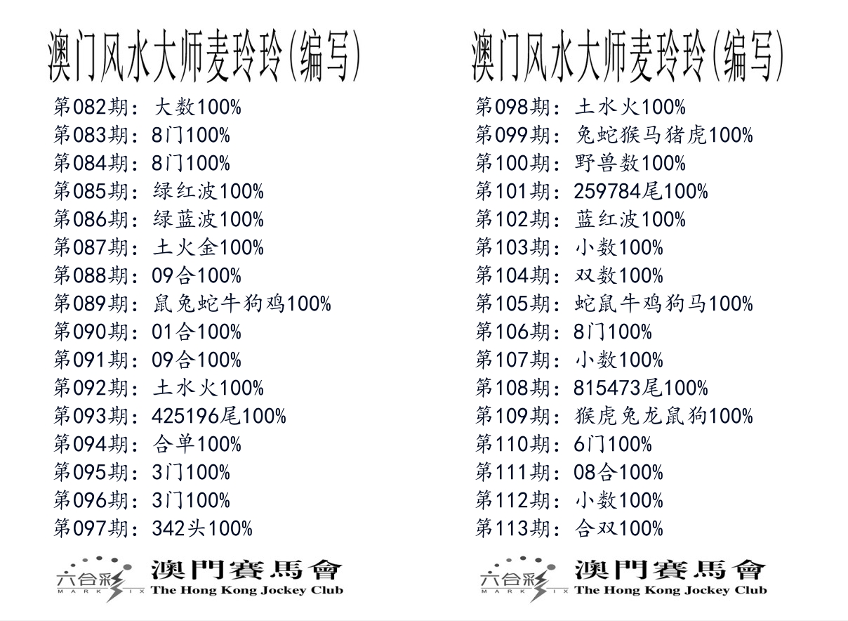 港麦大师 第113期