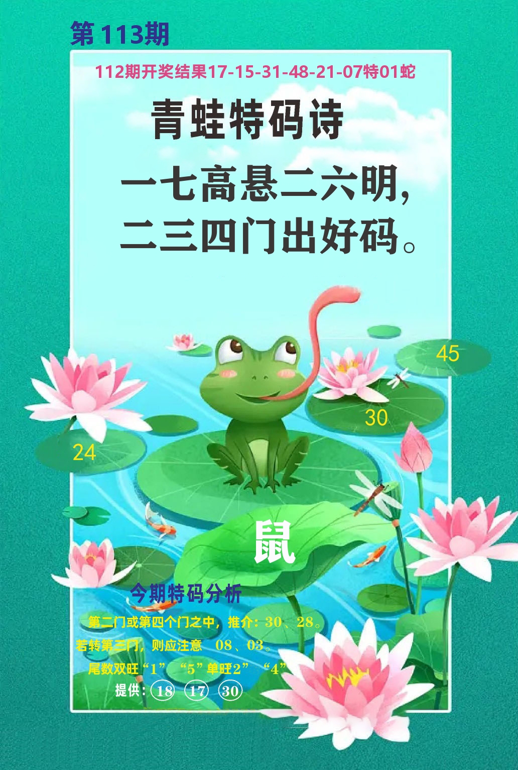 财富人家A 第113期