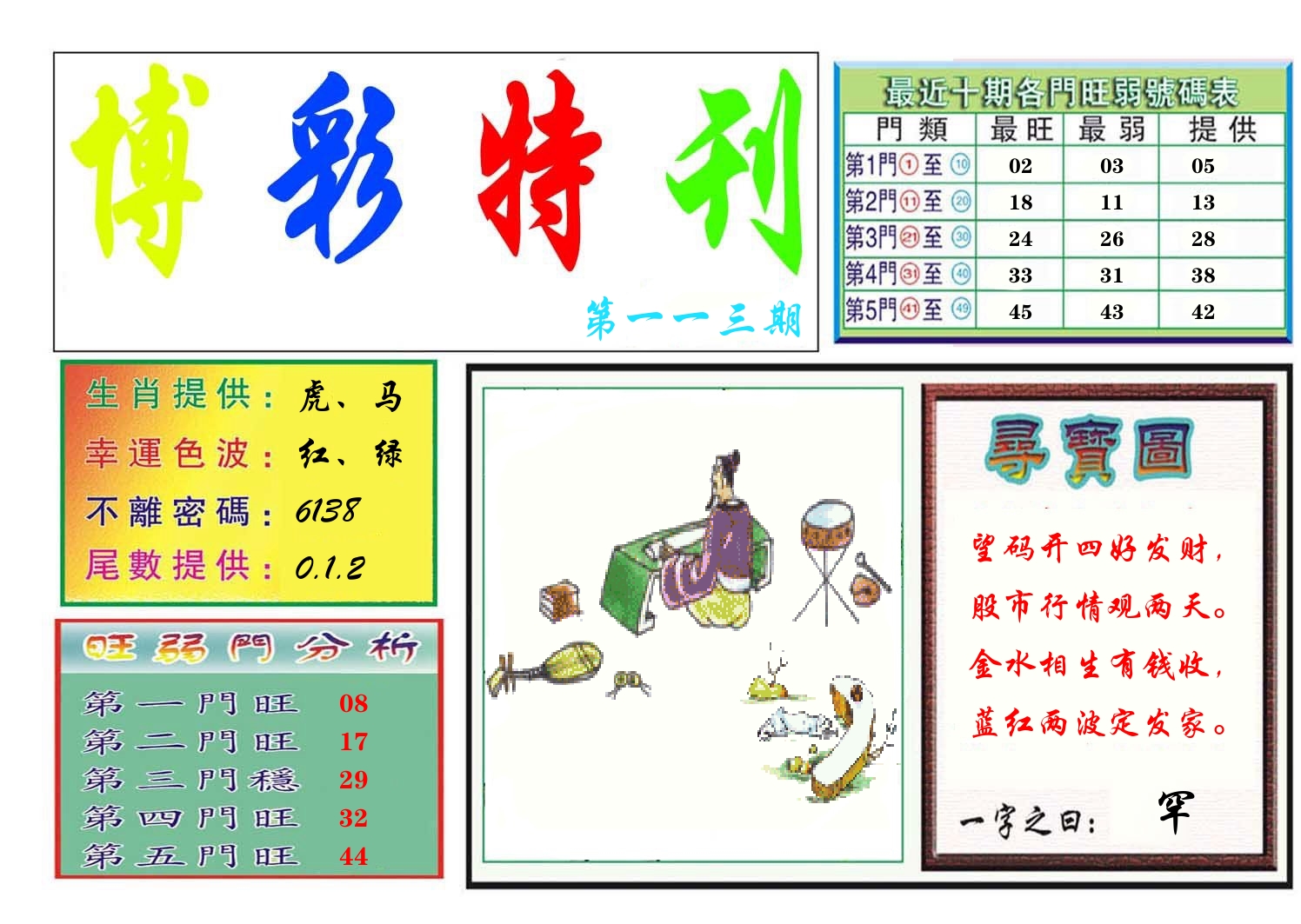 博彩特刊 第114期