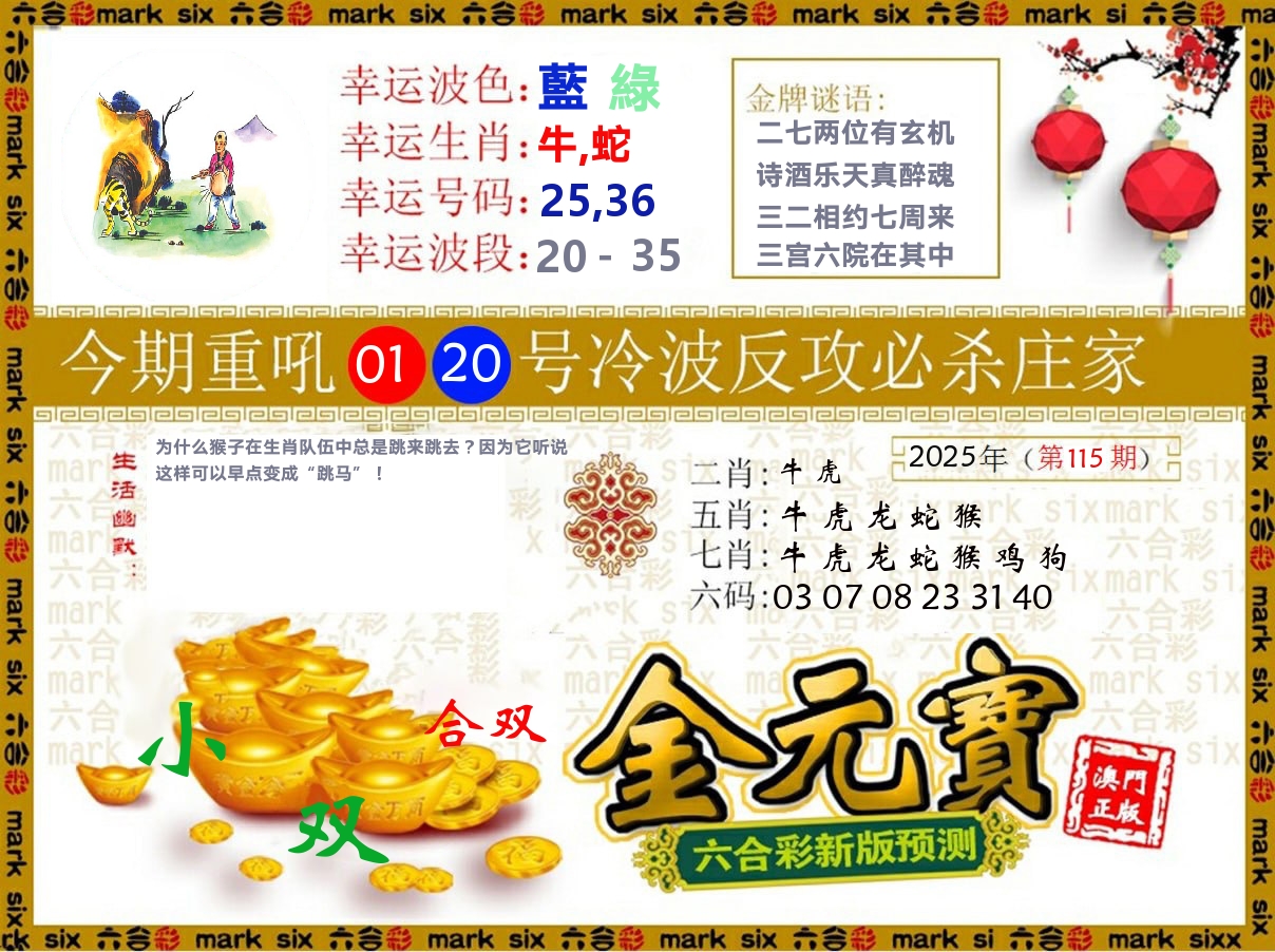 金元宝 第115期