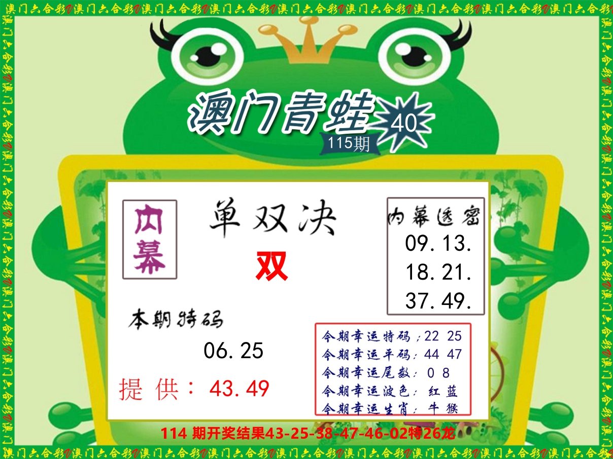青蛙系列50 第115期