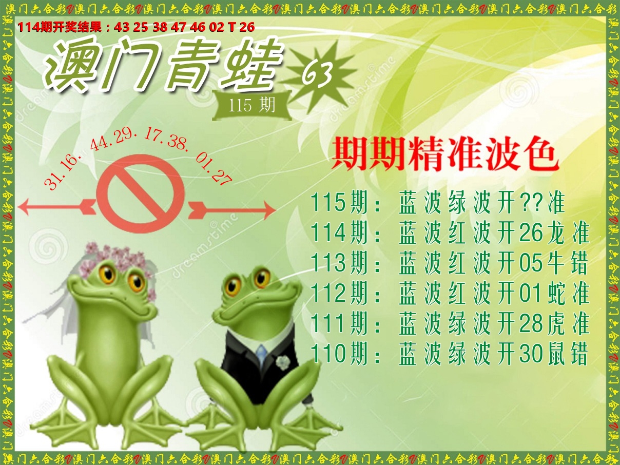青蛙系列63 第115期