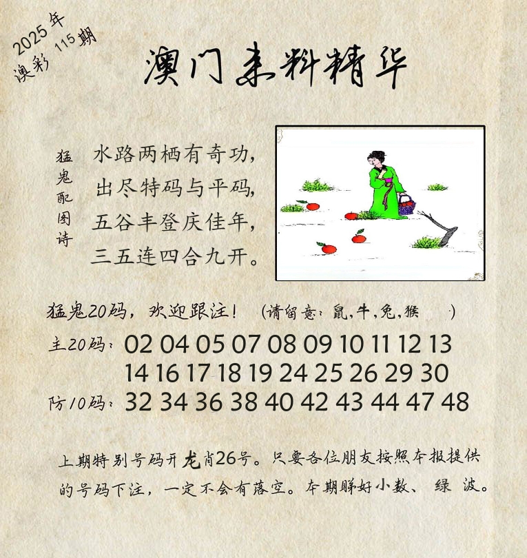 精华来料 第115期