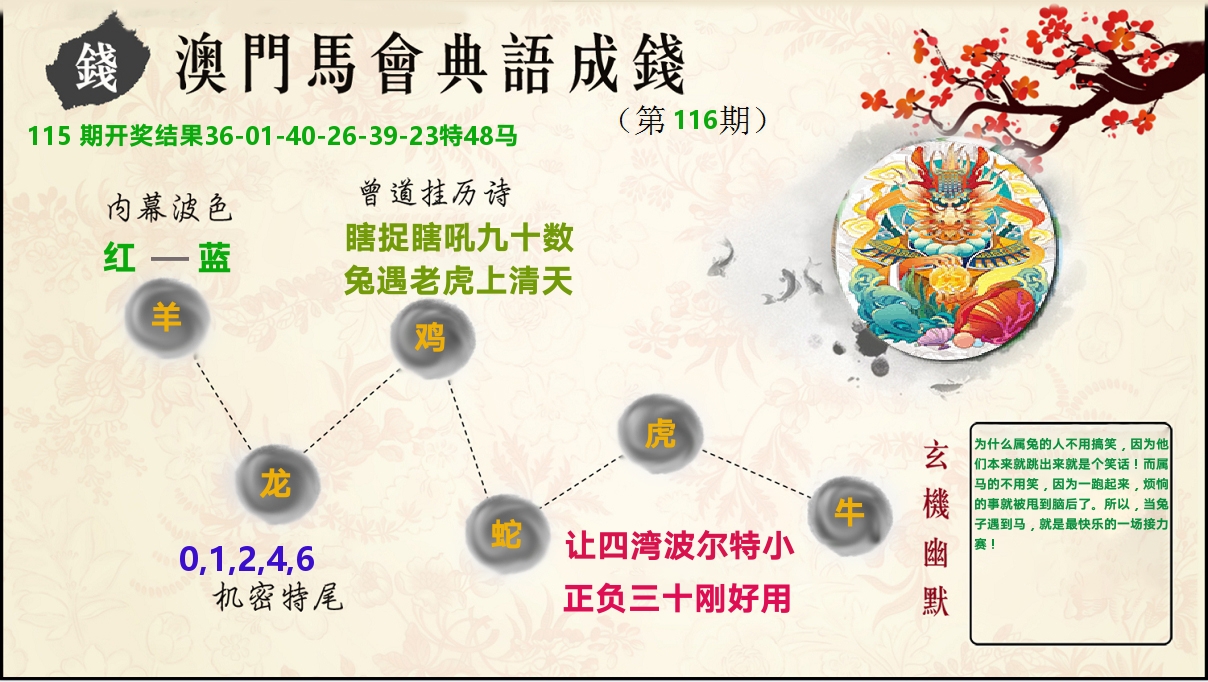 典语成钱 第116期