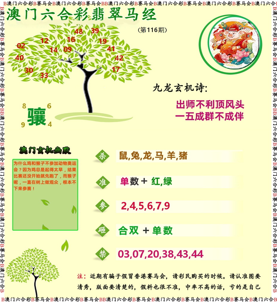 翡翠马经 第116期