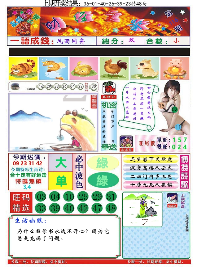 澳门财经宝鉴 第116期