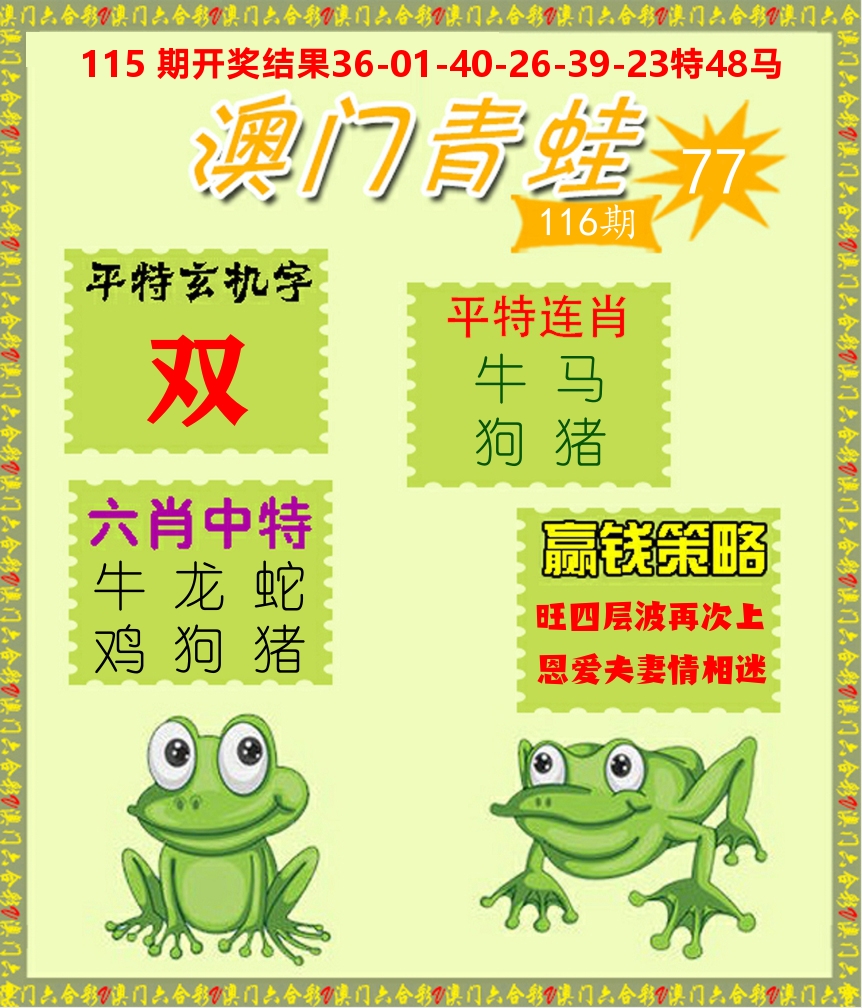 青蛙系列77 第116期
